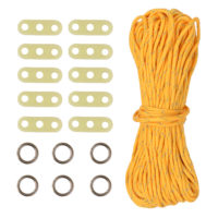 Guy Cord Kit, including 10 adjusters, 6 cord rings and 20m high visibility cord