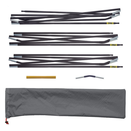 Quadratic Main Pole Set: 2x 270 + 1x 310 cm Long, Easton Custom Carbon, Easton Pole Repair Sleeve, Spare Elbow, Pole Bag