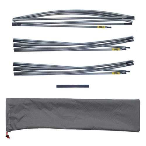 Quadratic Main Pole Set: 2x 270 + 1x 310 cm Long, Easton Nanolite 0.351", Easton Pole Repair Sleeve, Pole Bag